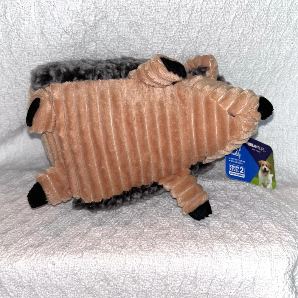 New with tags Cozy Buddy dog toy hedgehog